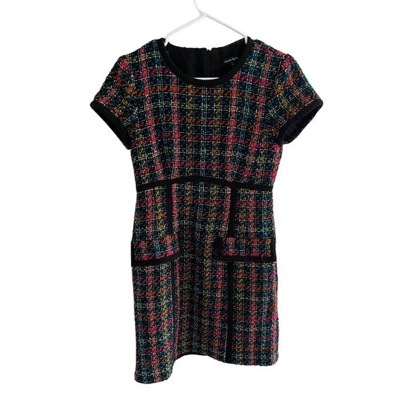Nanette Lepore Colorful Tweed Sheath Dress - Size 2 - Picture 1 of 7